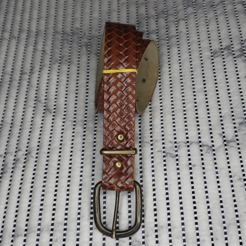Brown Leather Belt - Size S